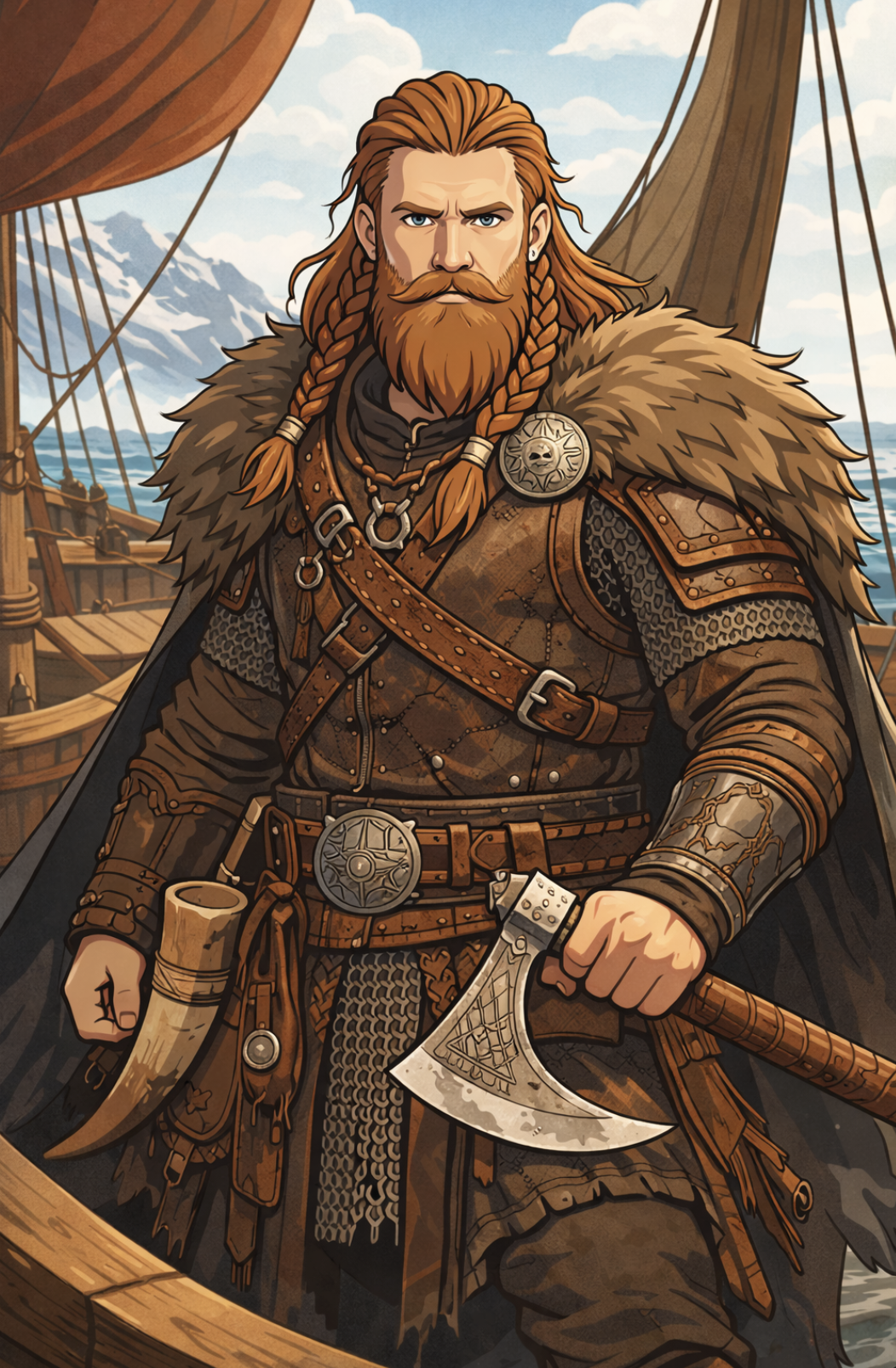 Figur des Wikingers: Exploration und Entdeckergeist